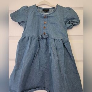Blue Denim Kids Dress
